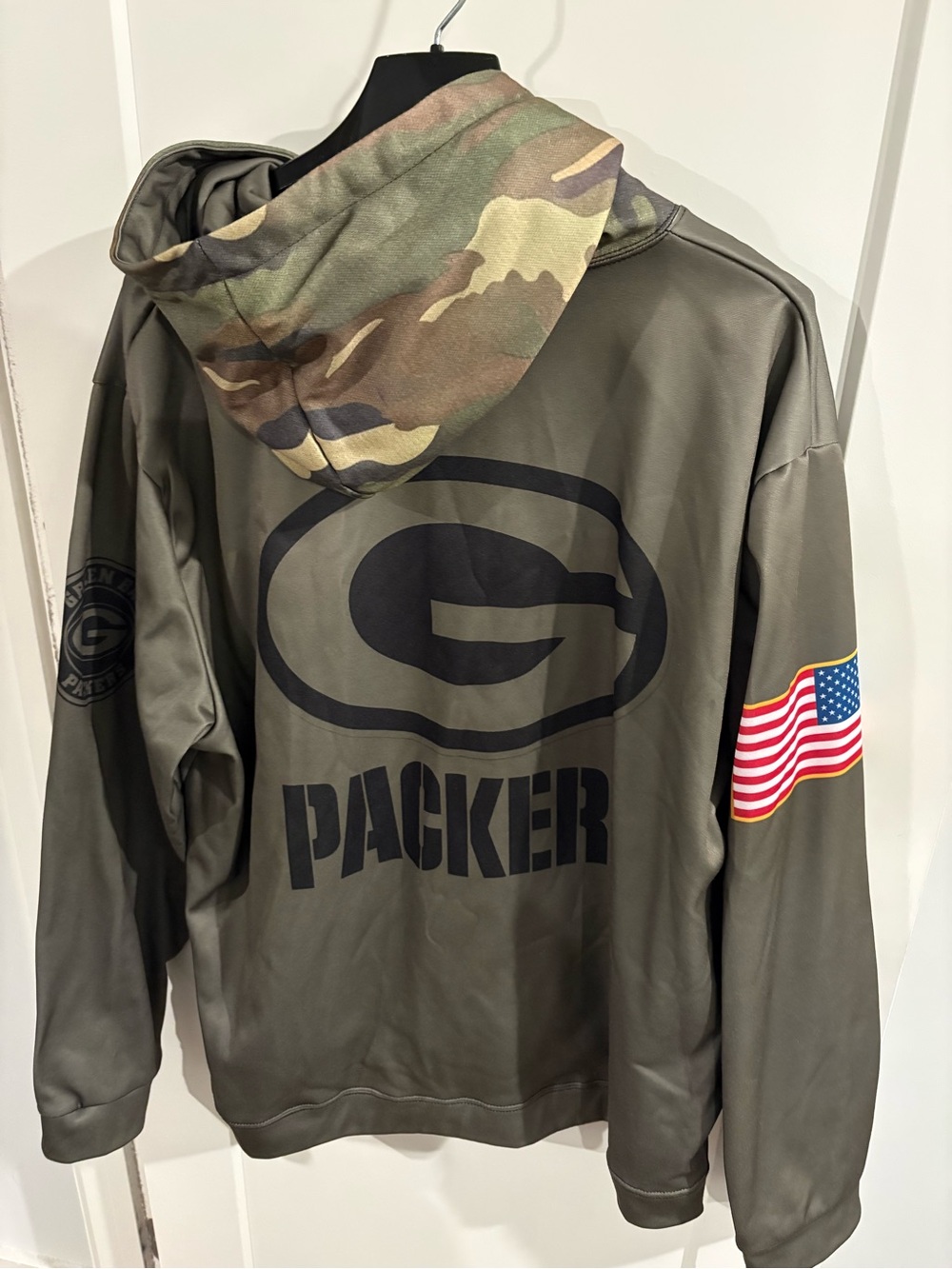 Olive Green Packer Hooded Lightweight Jacket